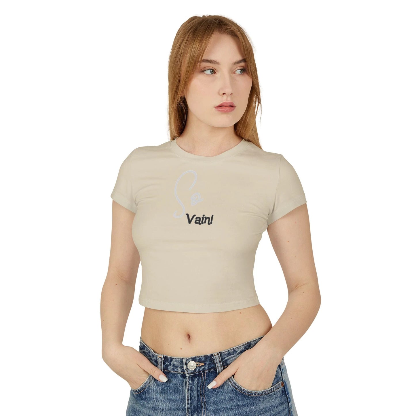 So vain Women's Crop Tee by Printify