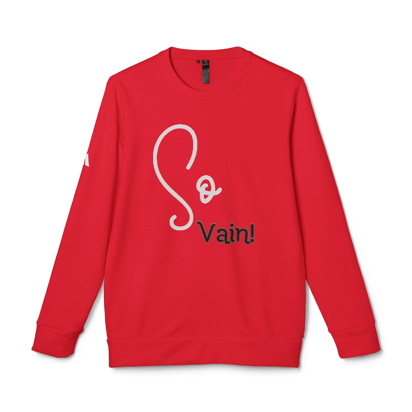 adidas Unisex Fleece Crewneck Sweatshirt So Vain by Printify