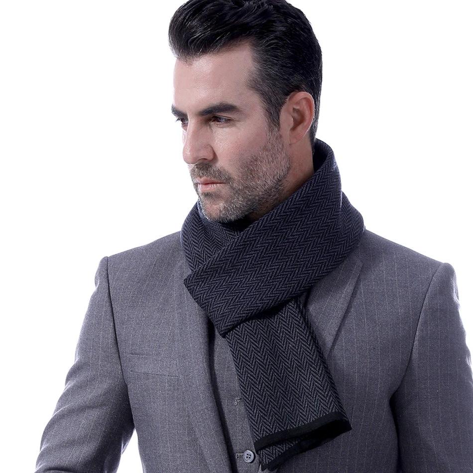 Men's Herringbone Scarf by GJG Denim