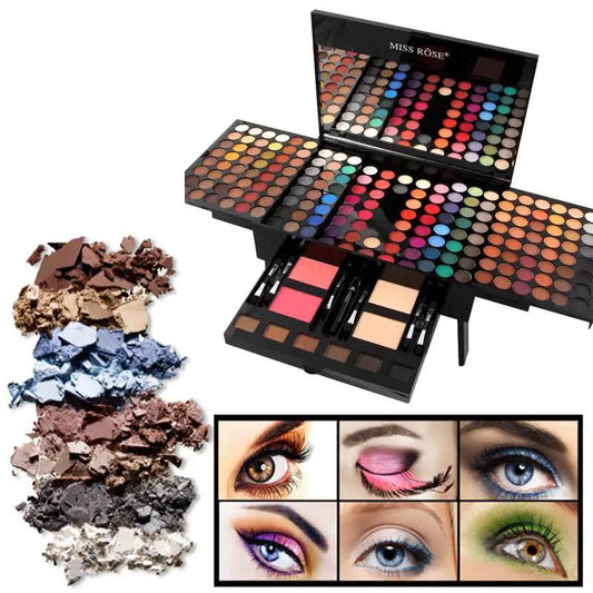 180 Colors Eyes Shadow Blush Set Personalized Piano-shaped Makeup Palette Box by GJG Denim