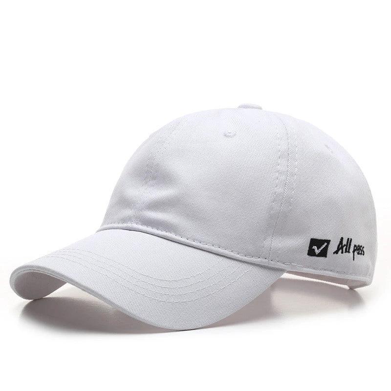 Soft Top Baseball Cap With Side letter Embroidery For Men by GJG Denim