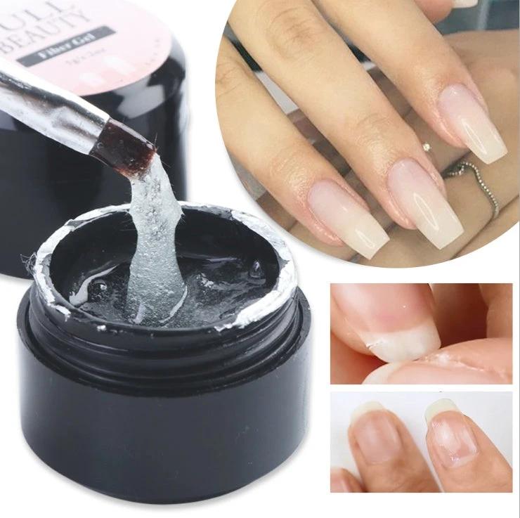 Creacked Repair Glue Nail Fiber Silk Extension Gel Fiberglass Poly UV Builder Gel Polish Manicure Art Prolonged Tool by GJG Denim