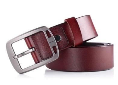 Men's Retro Leather Belt by GJG Denim