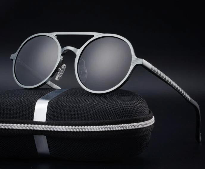 Retro Round Sunglasses For Men by GJG Denim