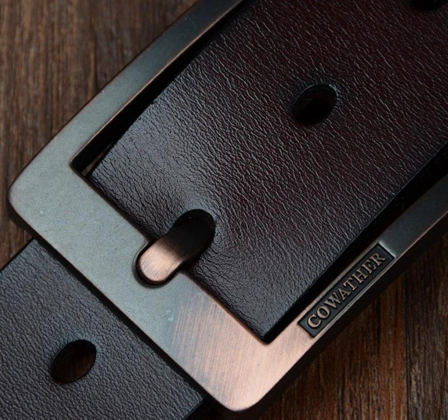 Men's Leather Belt by GJG Denim