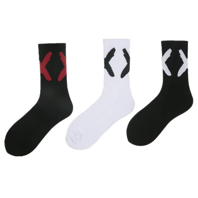 Men's "X" Trendy Socks by GJG Denim