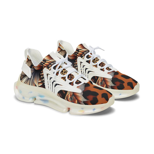 Stylish Women's Mesh Sneakers - Animal Print, Casual Footwear, Trendy Sneakers, Adventure Ready, Unique Design, Perfect for Everyday Wear by Printify