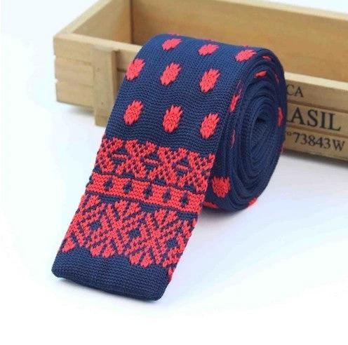 Men's Knitted Leisure Striped Ties by GJG Denim