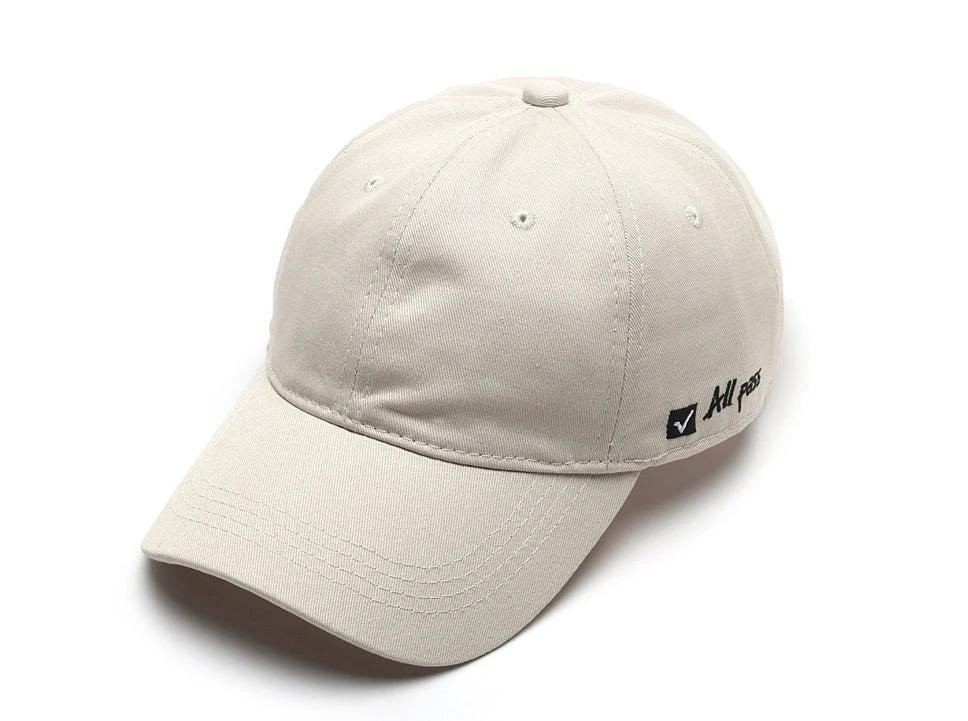 Soft Top Baseball Cap With Side letter Embroidery For Men by GJG Denim