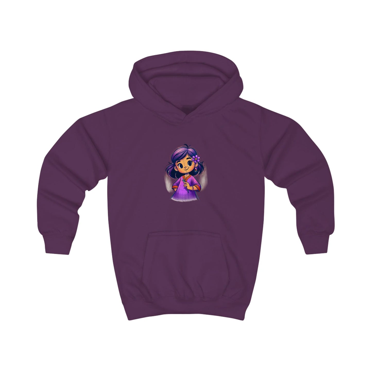 Cute Kids Hoodie with Adorable Character Design by Printify