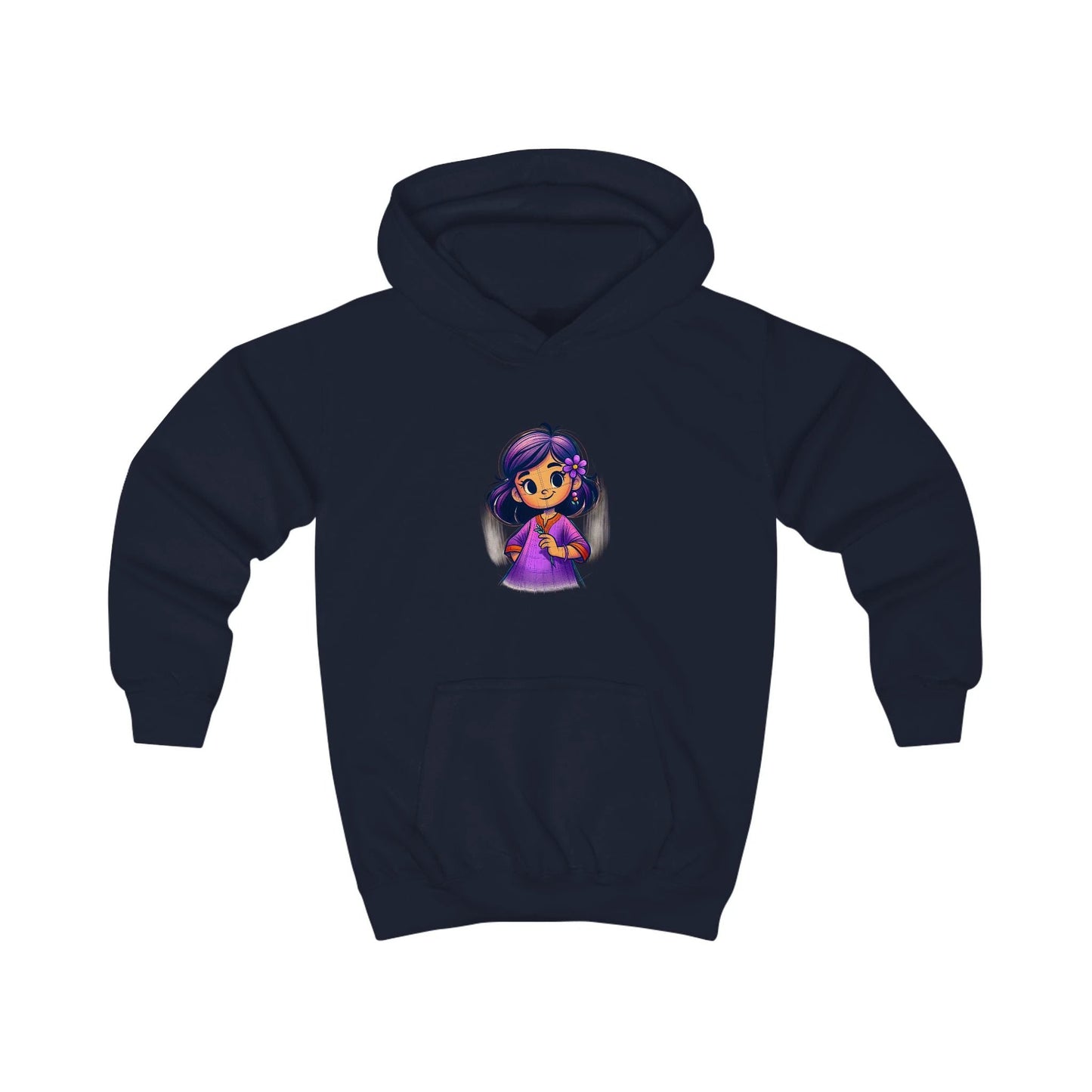 Cute Kids Hoodie with Adorable Character Design by Printify