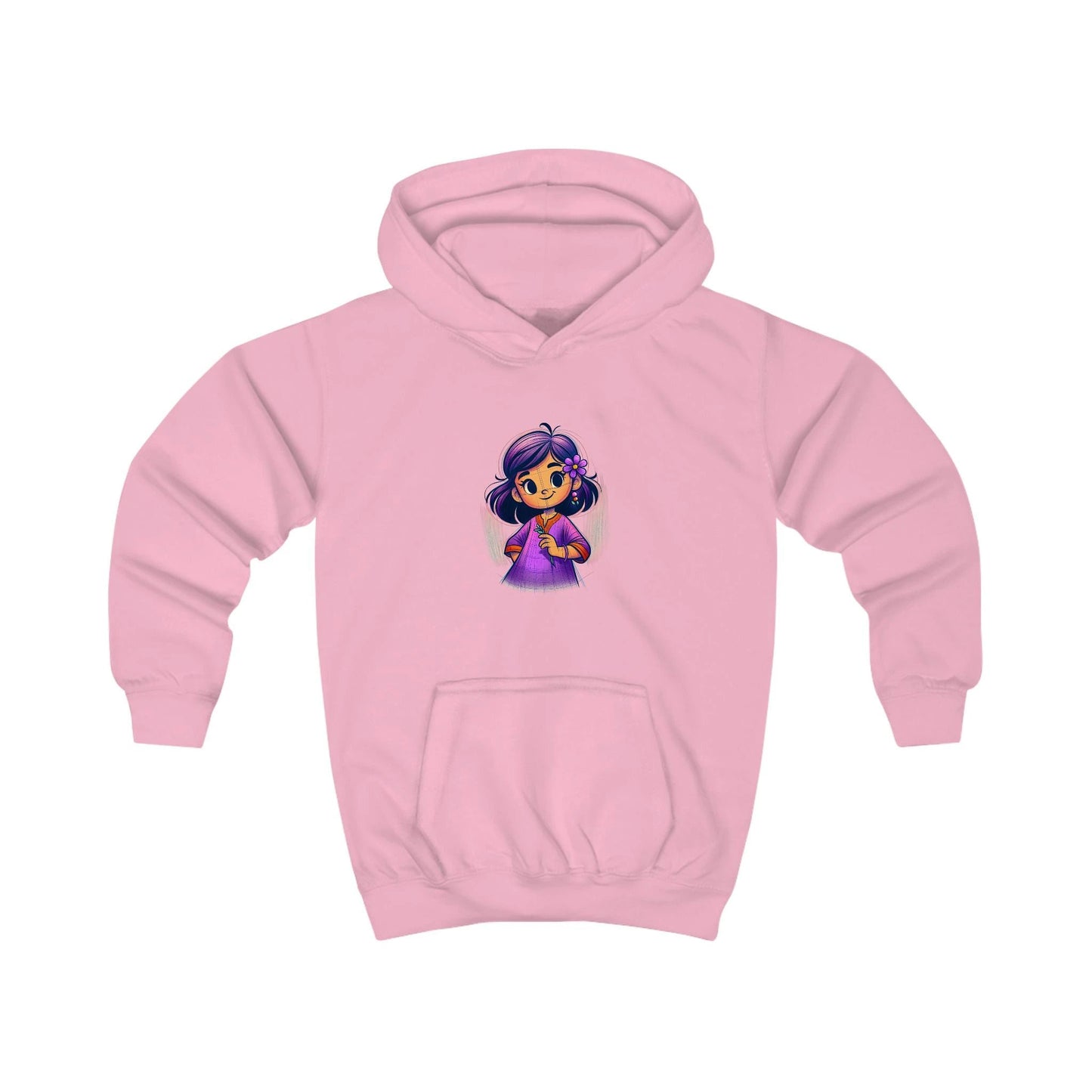 Cute Kids Hoodie with Adorable Character Design by Printify