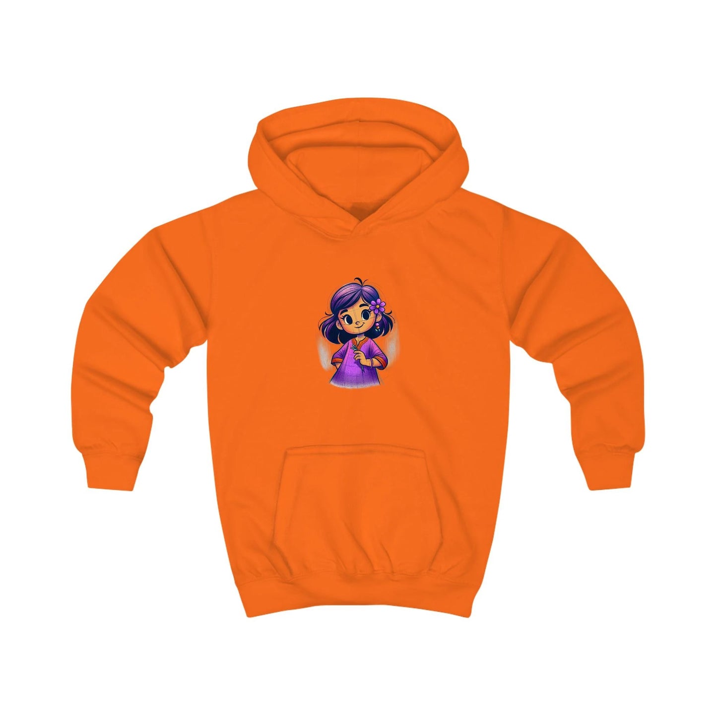 Cute Kids Hoodie with Adorable Character Design by Printify
