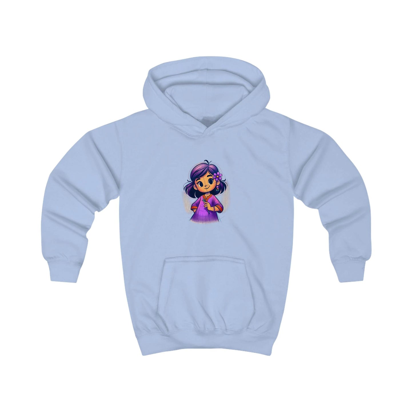 Cute Kids Hoodie with Adorable Character Design by Printify