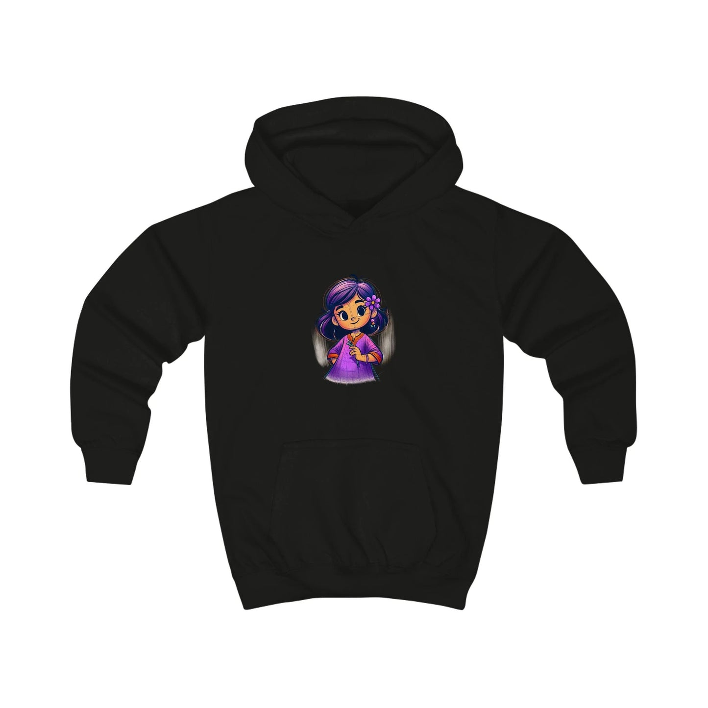 Cute Kids Hoodie with Adorable Character Design by Printify