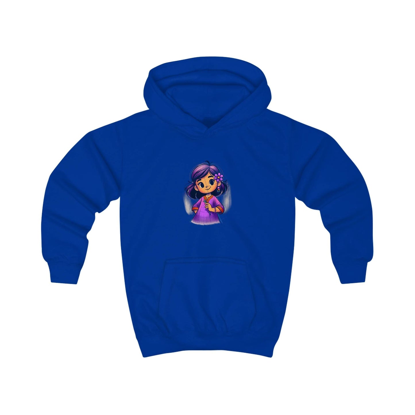 Cute Kids Hoodie with Adorable Character Design by Printify