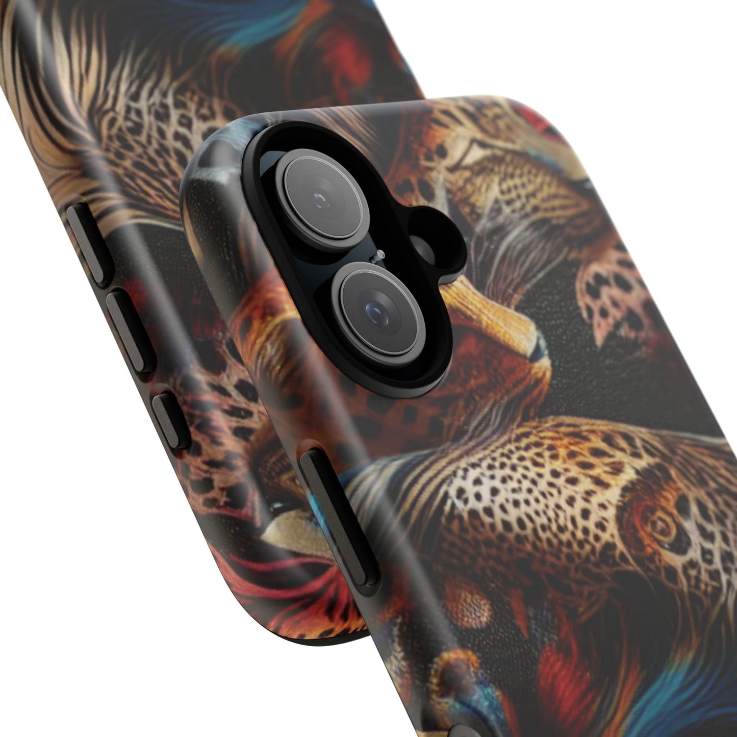 Stylish Tough Phone Case with Elegant Black and Gold Design by Printify