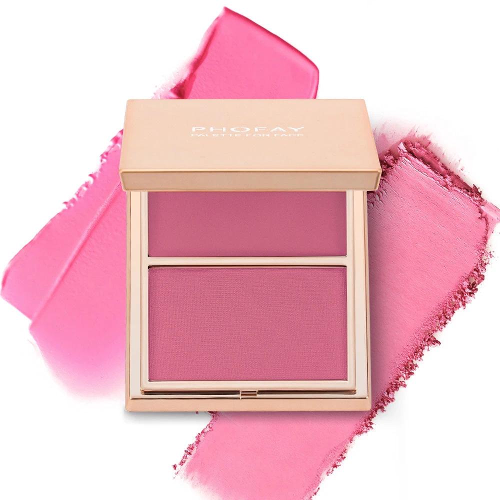PHOFAY Double-Take Cream & Powder Blush Duo by GJG Denim