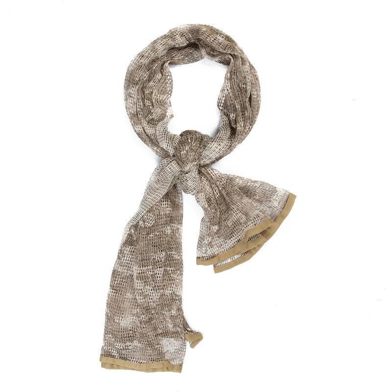 Men's Long Camouflage Multi-purpose Breathable Outdoor Scarf by GJG Denim