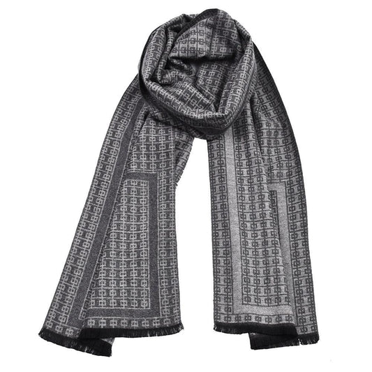 Double-sided Thick Warm Men's Knitted Scarf by GJG Denim