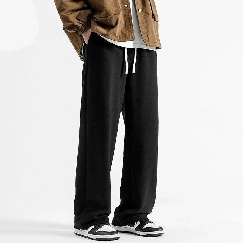 Casual Versatile Straight-leg Wide-leg Sweatpants For Men by GJG Denim