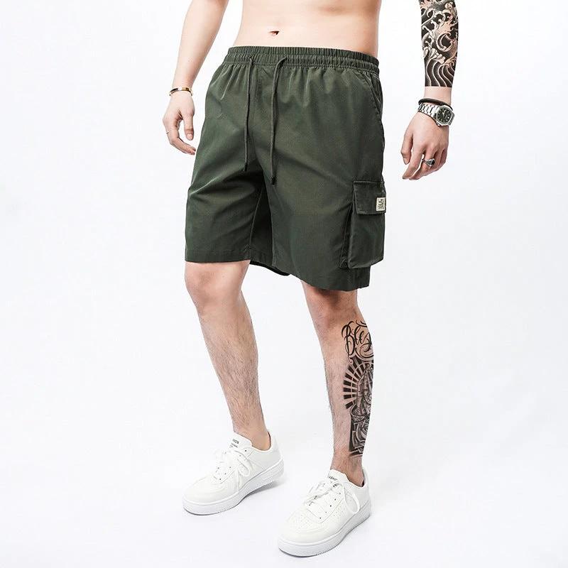 Plus Size Workwear Shorts Men's Sports Casual Shorts by GJG Denim