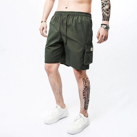 Plus Size Workwear Shorts Men's Sports Casual Shorts by GJG Denim