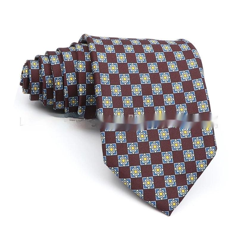 Business Polyester Men's Printed Tie by GJG Denim