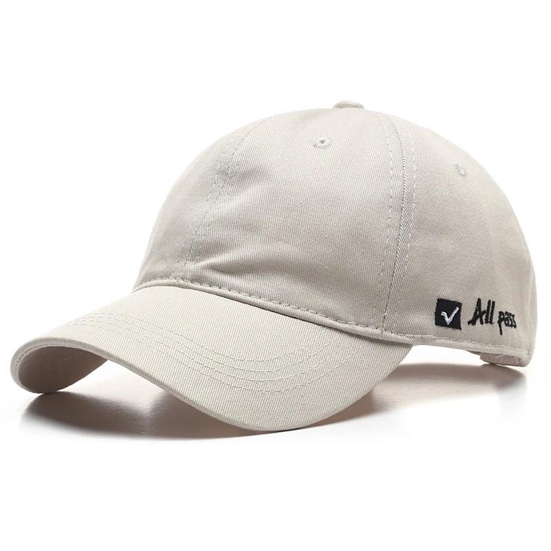 Soft Top Baseball Cap With Side letter Embroidery For Men by GJG Denim