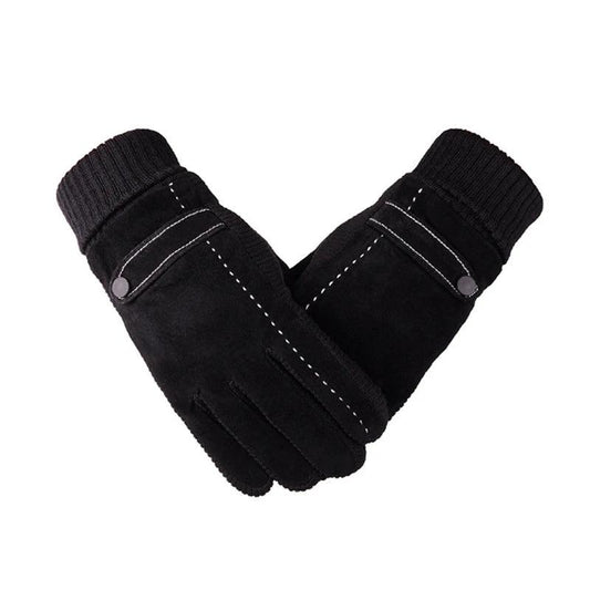 Velvet Touch Screen Windproof Gloves For Men by GJG Denim
