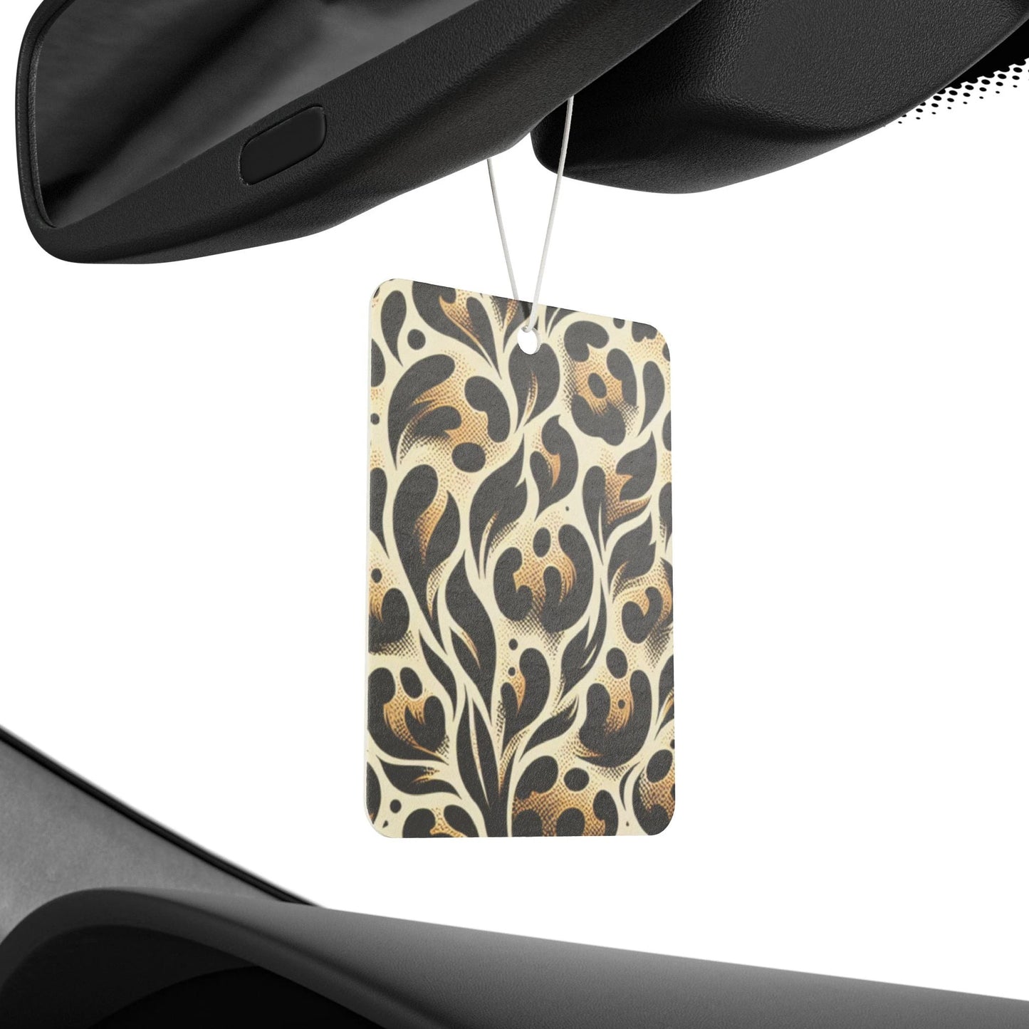 Elegant Floral Car Air Freshener - Stylish Aroma for Your Vehicle by Printify