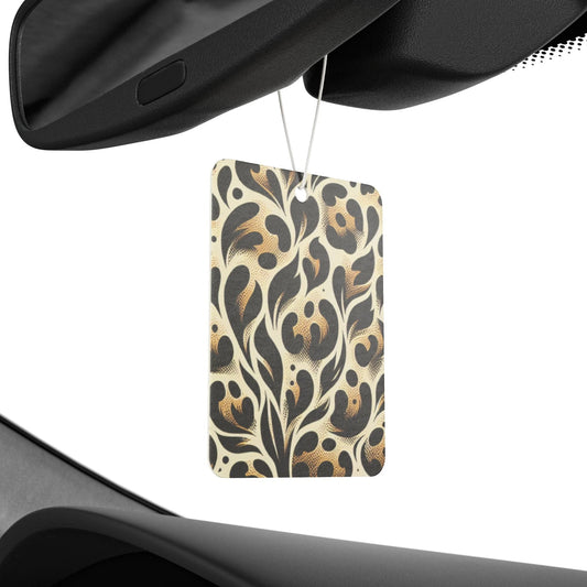 Elegant Floral Car Air Freshener - Stylish Aroma for Your Vehicle by Printify