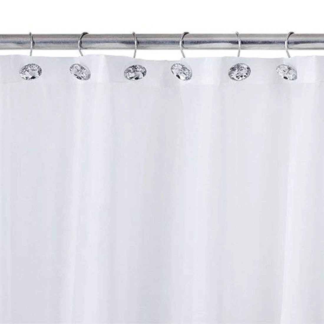 Transparent Rhinestone Shower Curtain Hook by GJG Denim