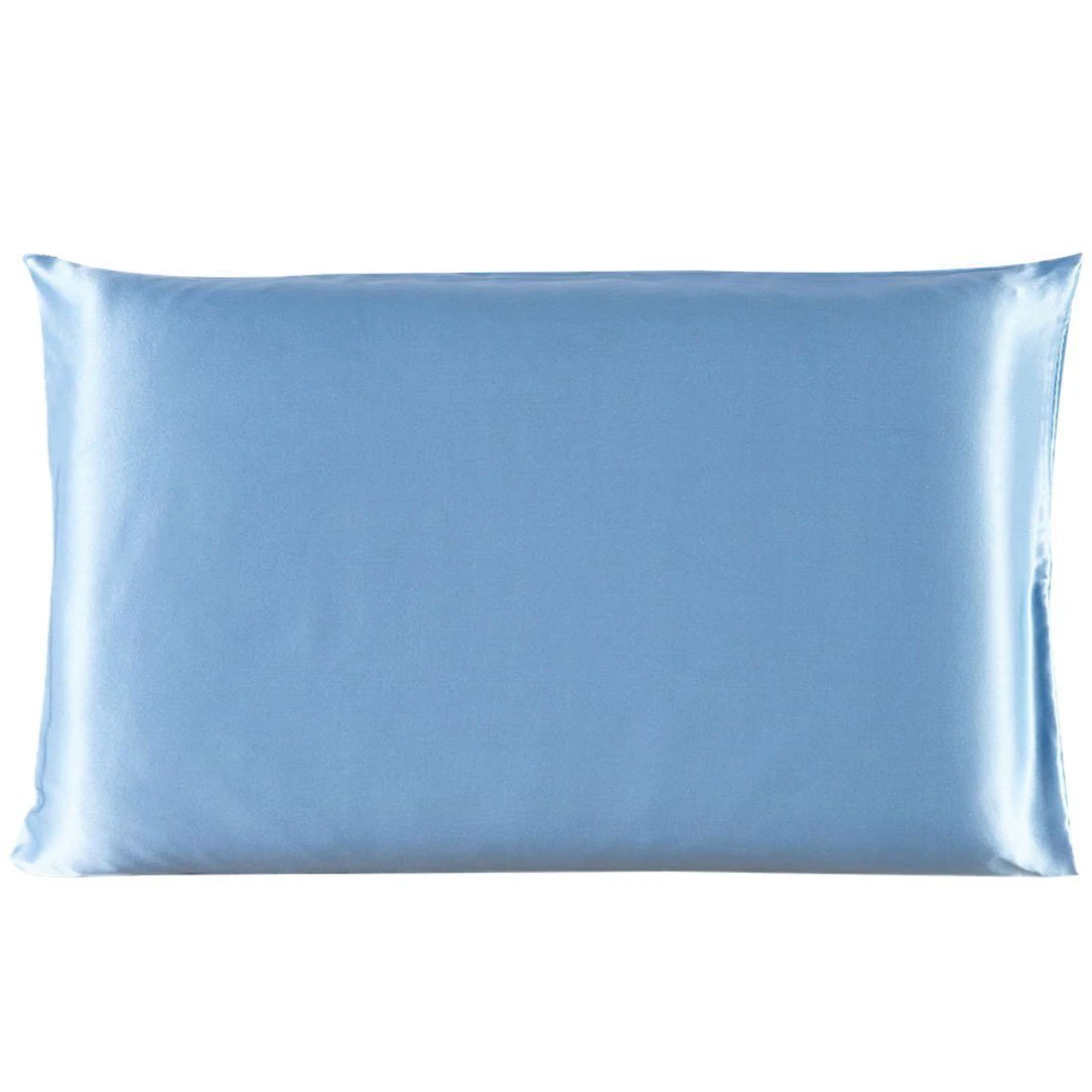 Pillowcase Satin Solid Color Simulation Silk Single Pillowcase Ice Silk Pillowcase by GJG Denim