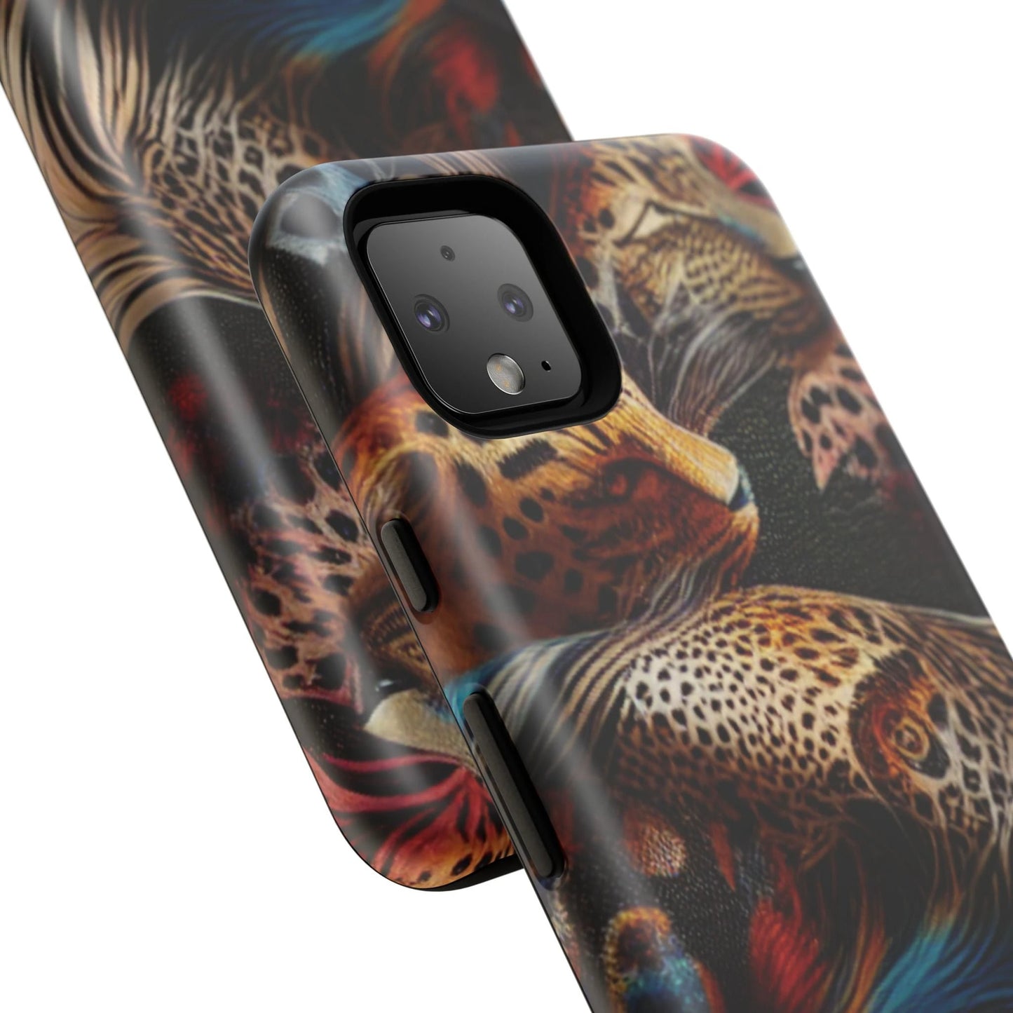 Stylish Tough Phone Case with Elegant Black and Gold Design by Printify