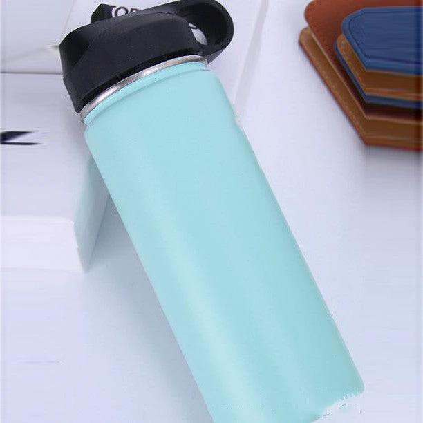 Stainless Steel Wide-mouth Outdoor Sports Vacuum Flask by GJG Denim