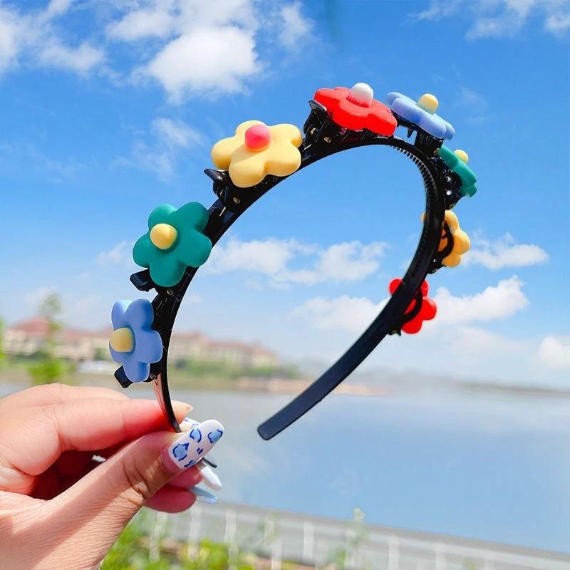 Girls' Clip Hair Accessories Crushed Hair Headband by GJG Denim