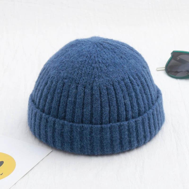 Men's Solid Color Retro Beanie by GJG Denim