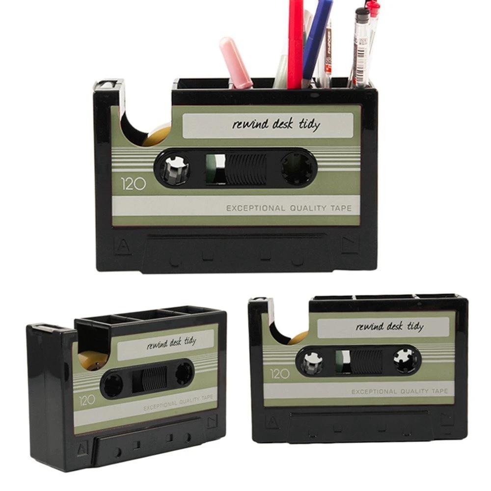 Cassette Tape Dispenser Pen/Pencil Holder by GJG Denim
