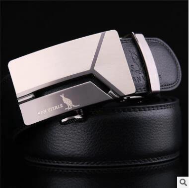 Fashionable And Minimalist Men's Leather Belt by GJG Denim