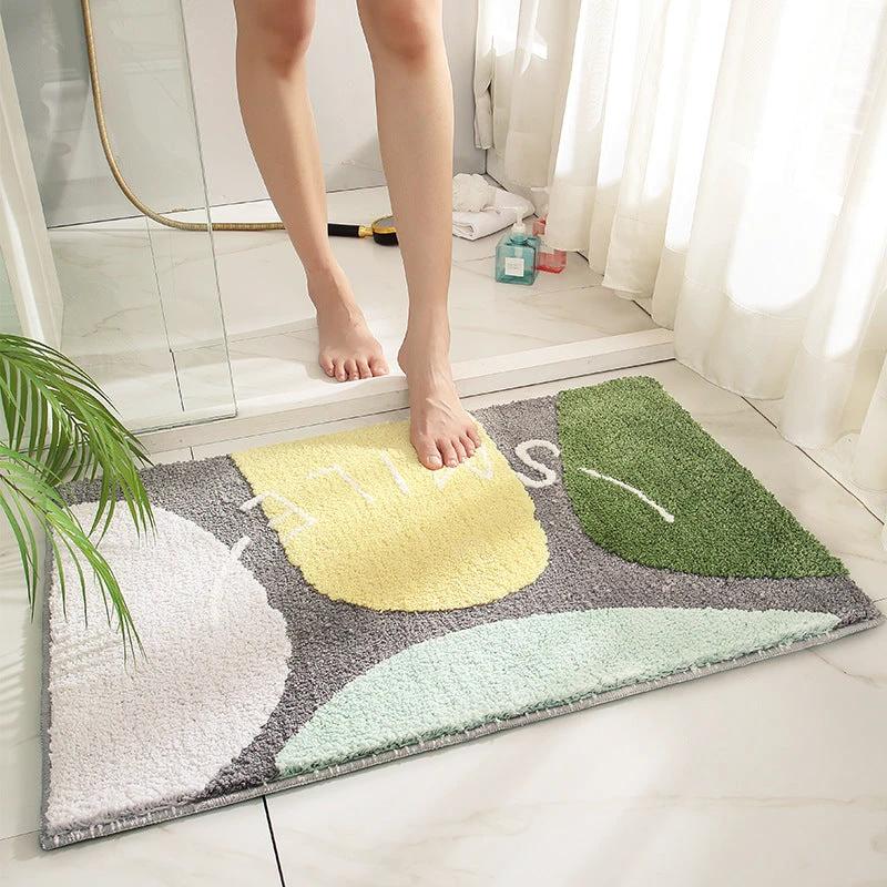 Bathroom Absorbent Non Slip Mats by GJG Denim