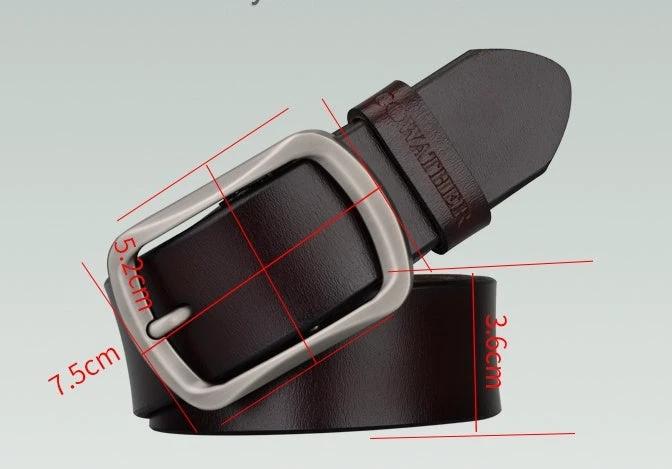 Men's Leather Belt by GJG Denim