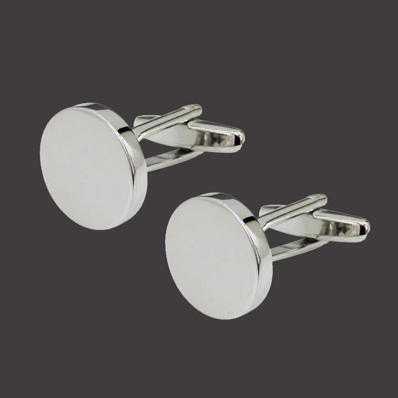 Copper Black Golden And Silver Laser Metal Cufflinks For Men by GJG Denim