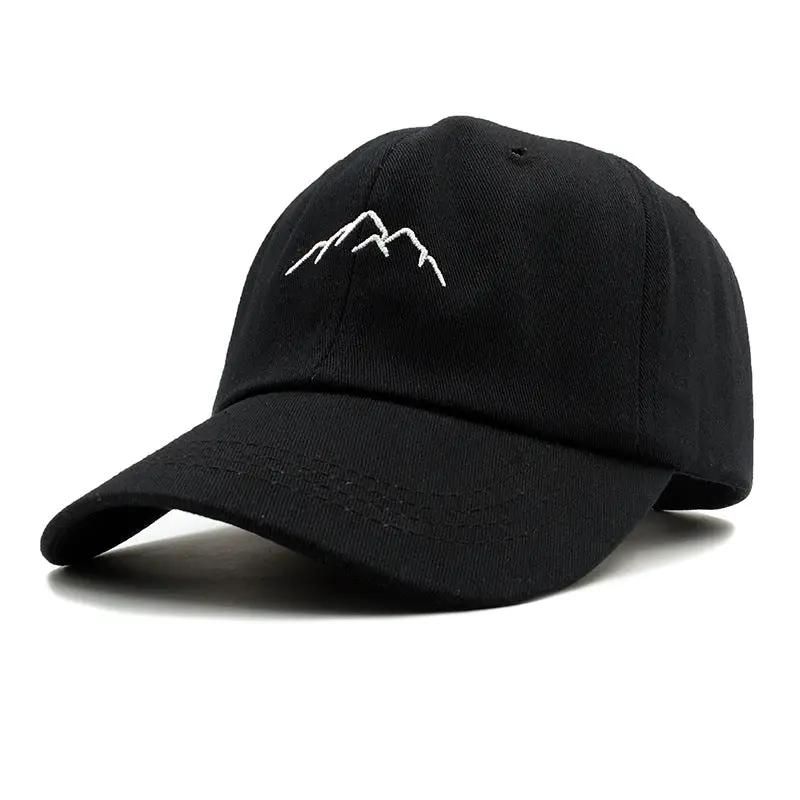 Mountain Embroidery Baseball Cap For Men by GJG Denim