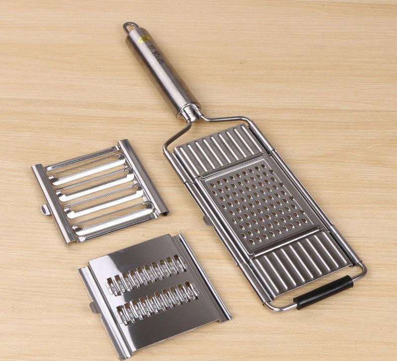 Stainless Steel Grater, Vegetable And Fruit Slicer, Peeler by GJG Denim