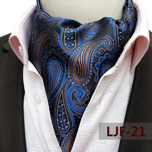 Men's Jacquard Polyester Scarf by GJG Denim