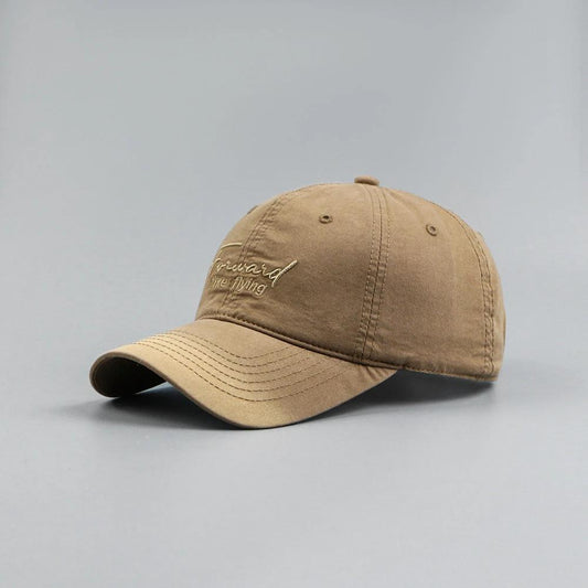 Men's "Forward Time Flying" Baseball Hat by GJG Denim