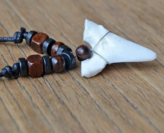 Men's Imitation Shark Tooth Pendant by GJG Denim