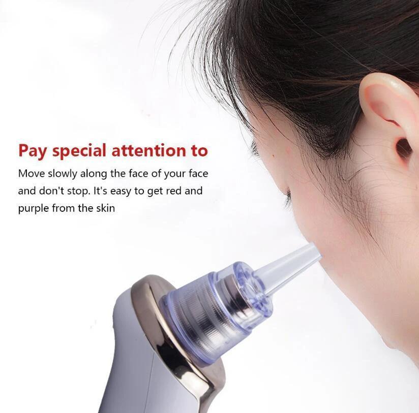 Blackhead Instrument Electric Suction Facial Washing Instrument Beauty Acne Cleaning Blackhead Suction Instrument by GJG Denim