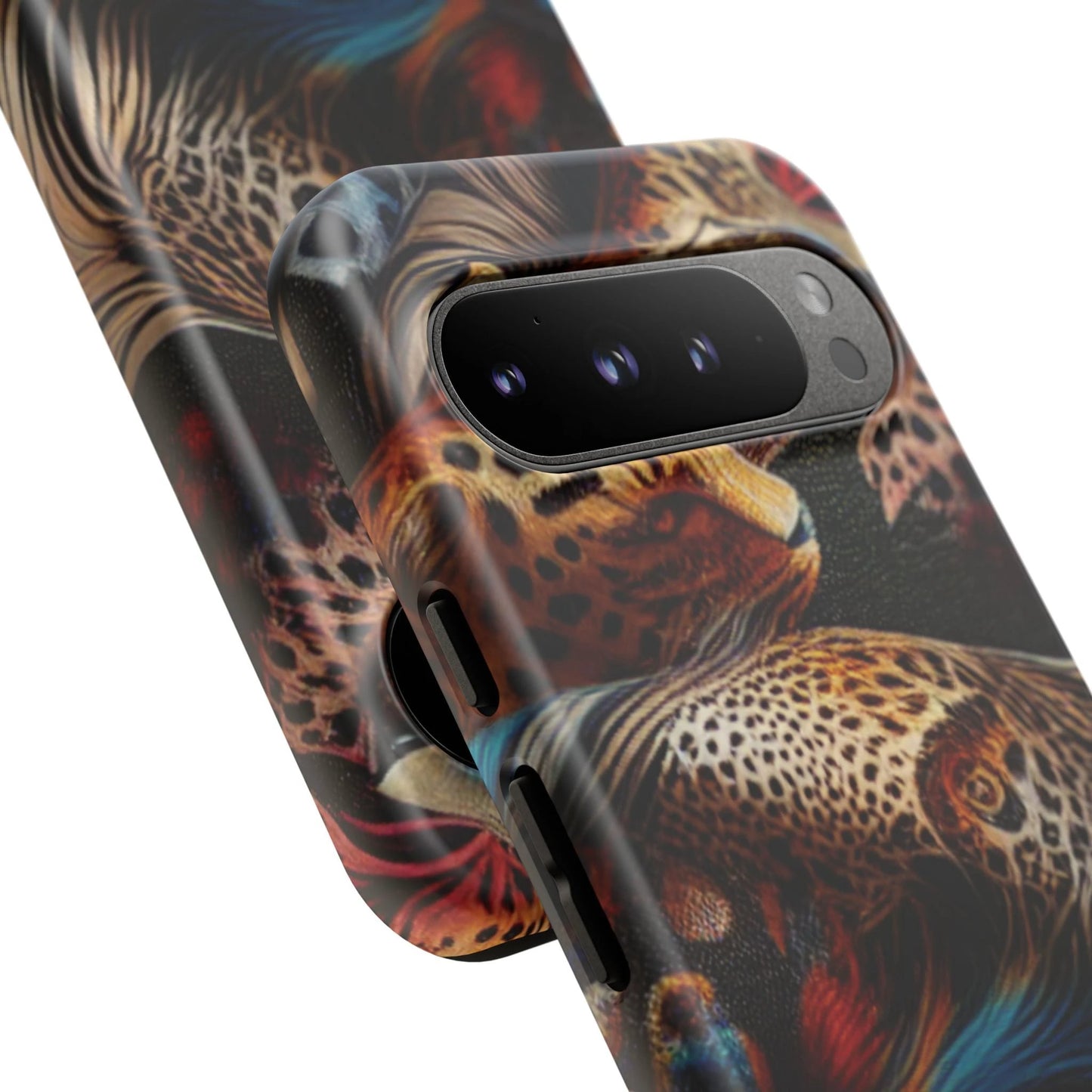Stylish Tough Phone Case with Elegant Black and Gold Design by Printify